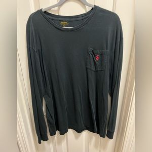 Polo-Black Long Sleeve Tee
